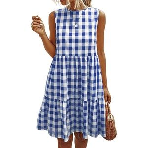 PRETTY GARDEN Check Dress